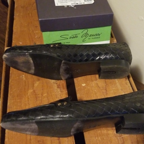 Sesto Meucci Italian black leather loafers - Picture 3 of 5